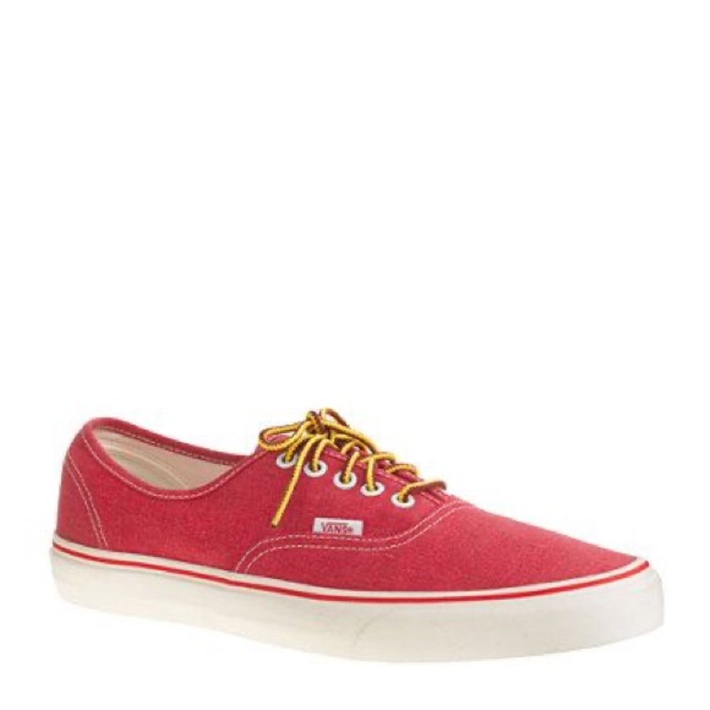 Pre-owned Vans for J.Crew Washed Canvas Authentic Sneaker sz 11